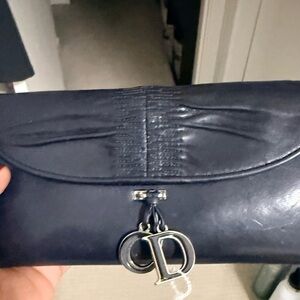 Authentic Dior Midnight Blue Christian Dior Karenina Wallet.